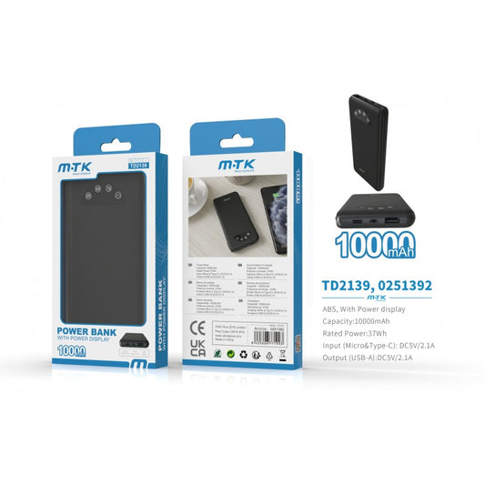 10000mAh Power Bank, 5V2A with LED indicator
