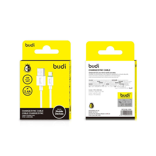 budi Charge/Sync Cable (iPH to USB)