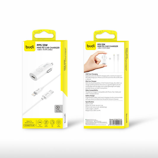 budi PPS 33W Mini PD Car Charger