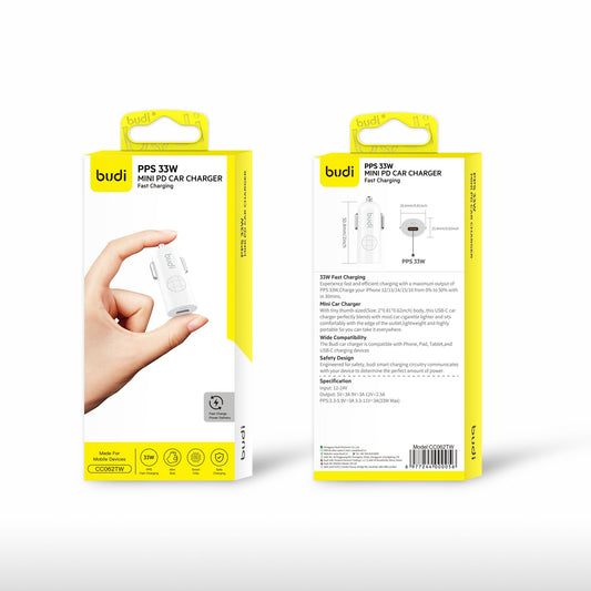 budi PPS 33W Mini PD Car Charger