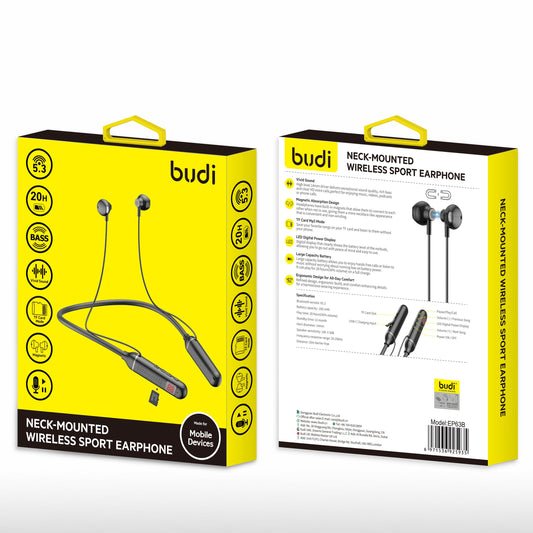 budi Neck-Mounted Wireless Sport Earphone